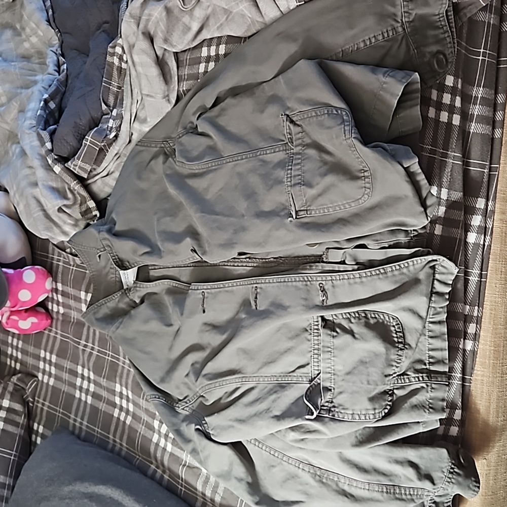 Grey button up jacket